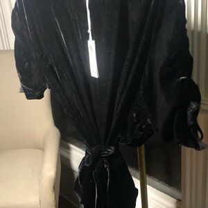 Elegant Black Velvet Dress